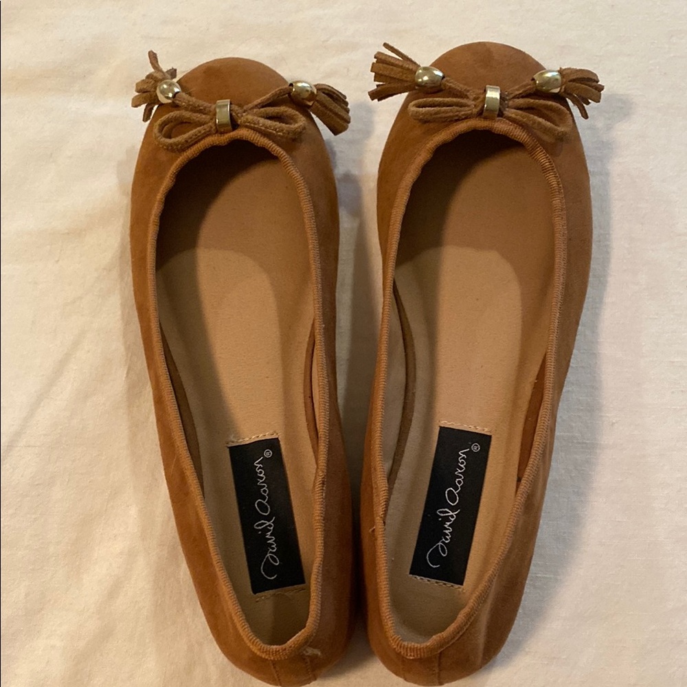 Brown Flats with Bow Detail